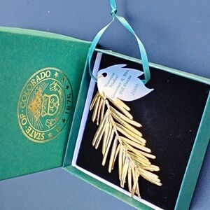 24k gold plate Christmas ornament